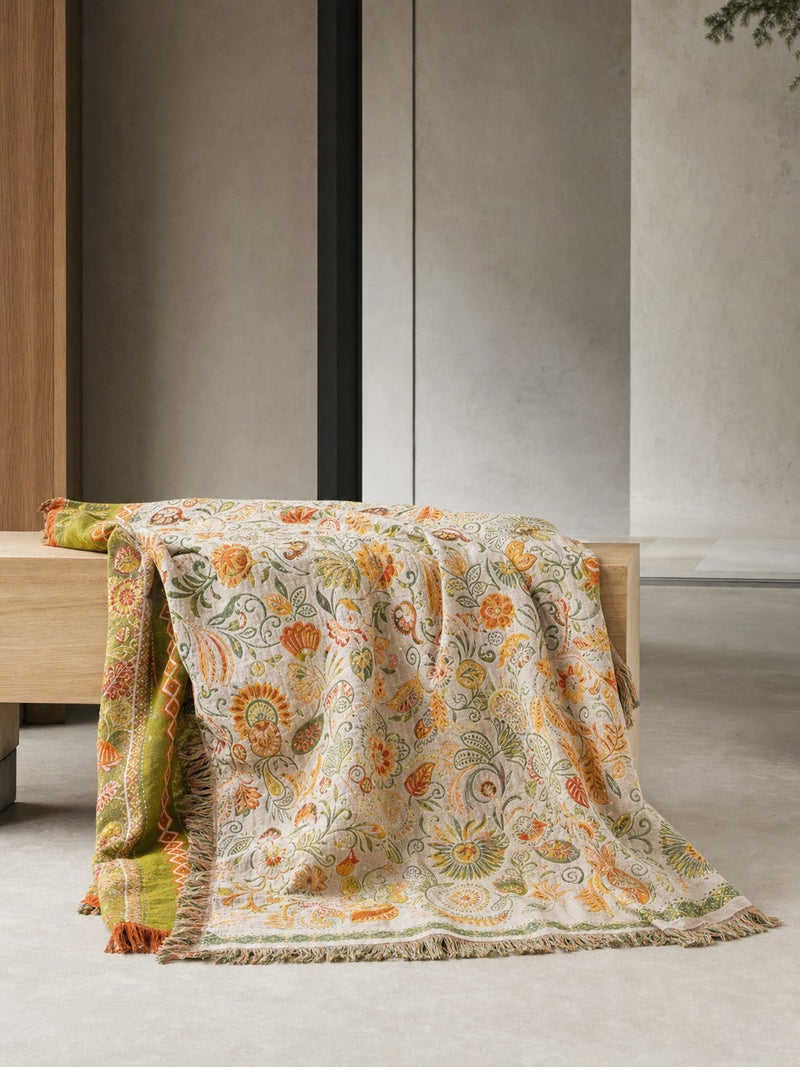 Botanical Woven Throw