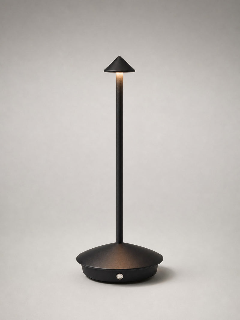 Black Conical Lamp