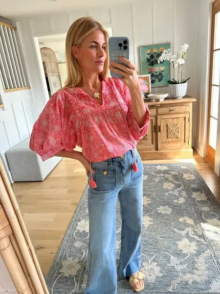 Women's Wide-Leg High-Waisted Casual Jeans
