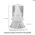3D Silicone Candle Mold Christmas Tree with Pleated Design for Soap Making - Image 5
