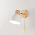 Adjustable Wall Sconce with Wooden Base and Swing Arm for Bedside Reading Light - Image 17