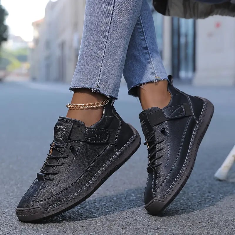 Adults' Comfort Slip on Sneakers Hook and Loop Strap | Cushioned - Image 3
