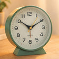 Analog Alarm Clock with Non-Ticking Quartz Movement Backlight and Battery Operation - Image 1