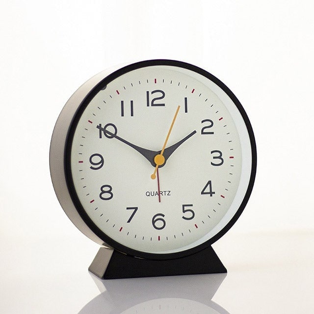 Analog Alarm Clock with Non-Ticking Quartz Movement Backlight and Battery Operation - Image 23