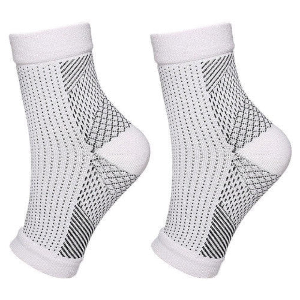 Ankle Compression Sleeve and Support Brace with Toeless Knit Design - Image 1