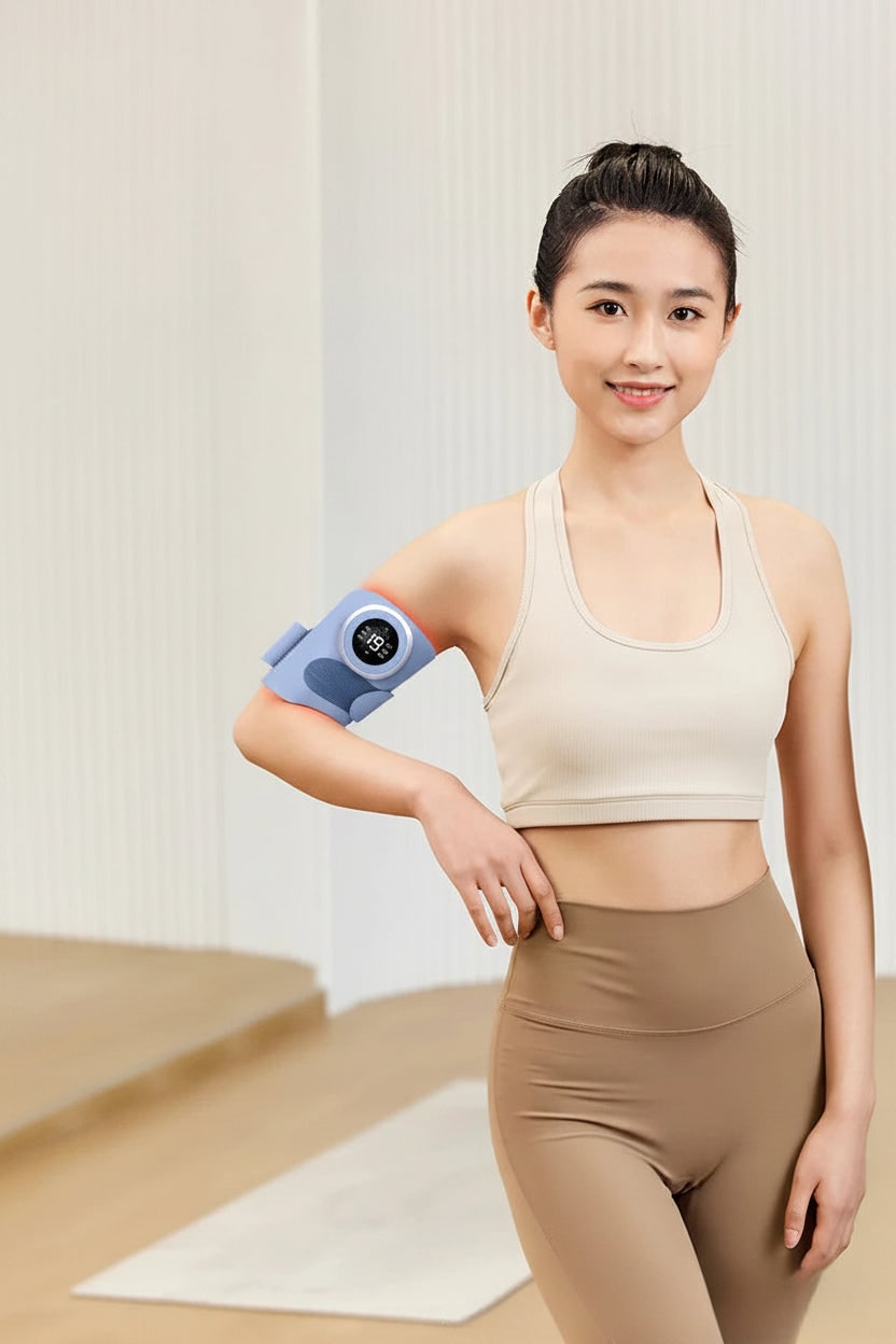Arm Lymphatic Drainage Massage Wrap with Electric Heating and Remote Control - Image 8