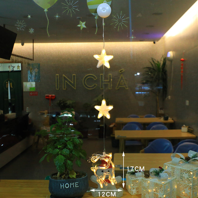 Battery Operated Christmas Lights with Suction Cup for Window Glass Decorations - Image 10