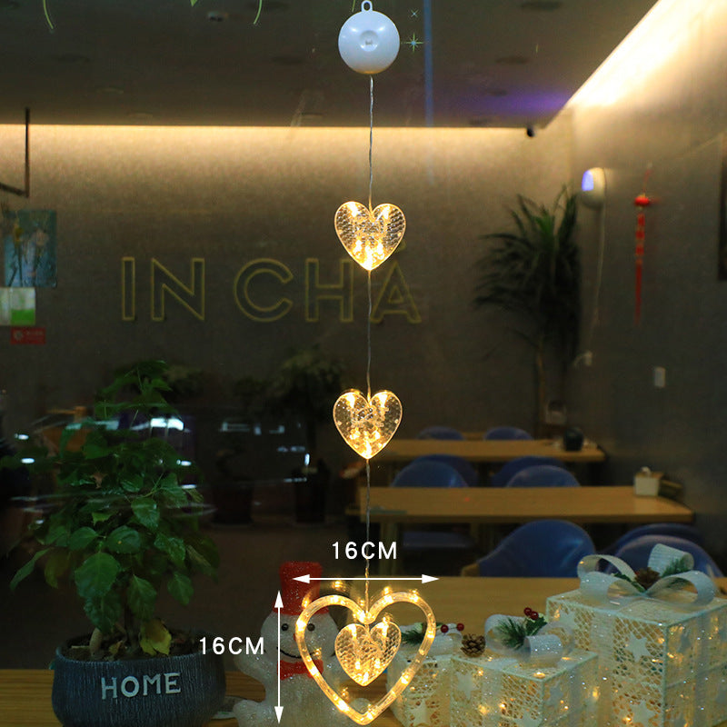 Battery Operated Christmas Lights with Suction Cup for Window Glass Decorations - Image 11