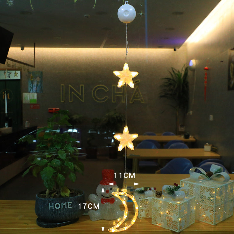 Battery Operated Christmas Lights with Suction Cup for Window Glass Decorations - Image 13