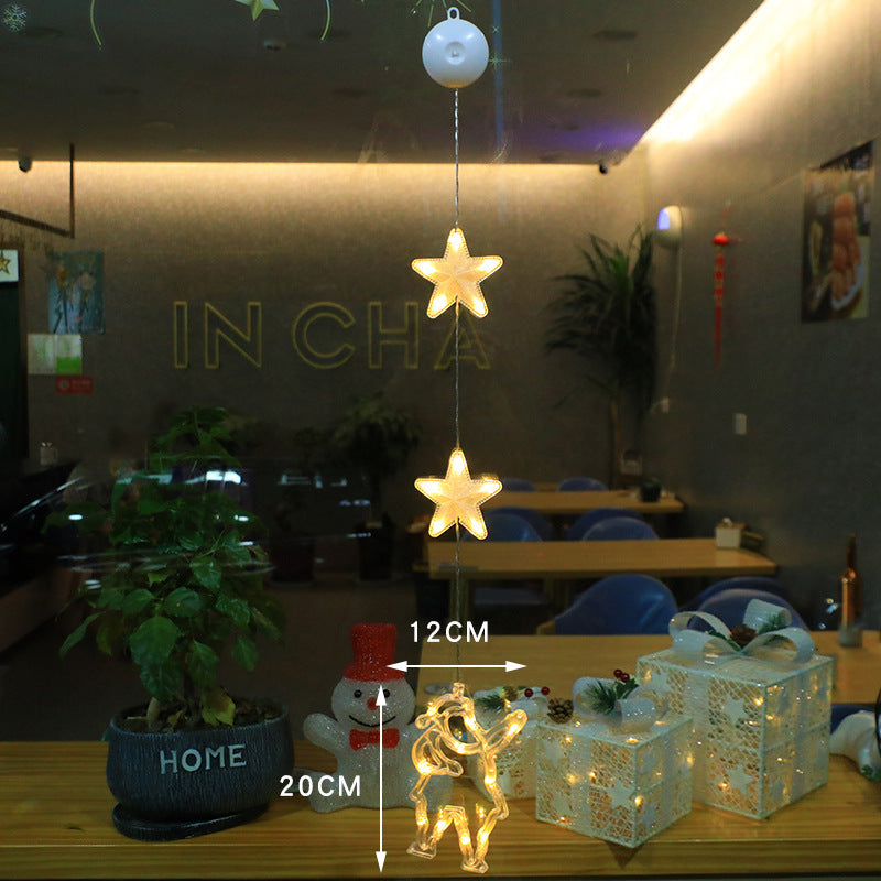Battery Operated Christmas Lights with Suction Cup for Window Glass Decorations - Image 14