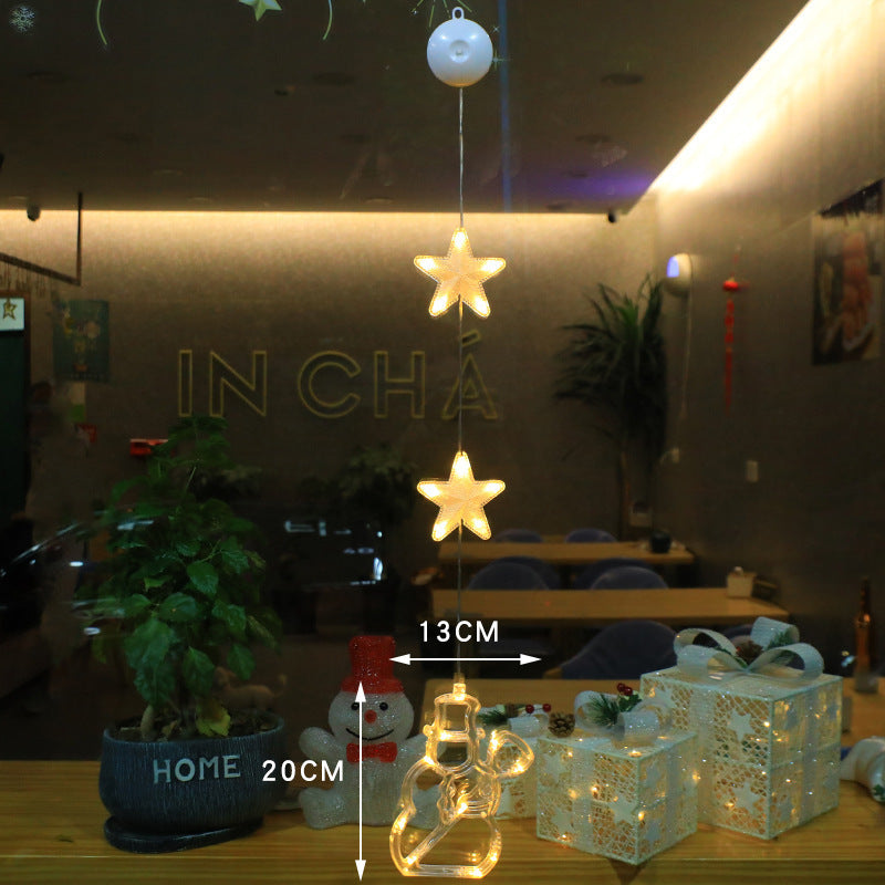 Battery Operated Christmas Lights with Suction Cup for Window Glass Decorations - Image 18