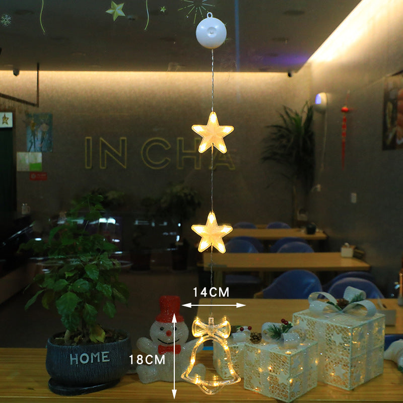 Battery Operated Christmas Lights with Suction Cup for Window Glass Decorations - Image 7