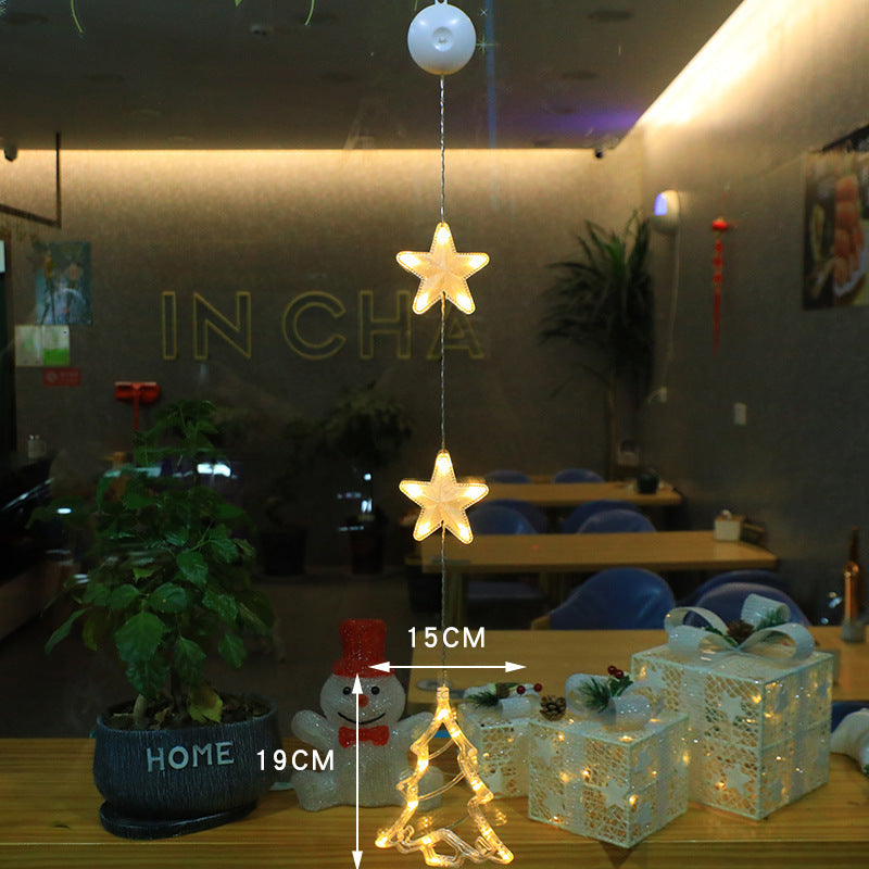 Battery Operated Christmas Lights with Suction Cup for Window Glass Decorations - Image 8