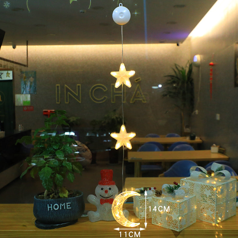 Battery Operated Christmas Lights with Suction Cup for Window Glass Decorations - Image 9