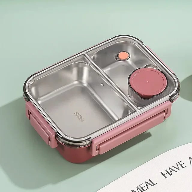 Bento Lunch Box with Stainless Steel Compartments Leakproof Seal and Portable Design - Image 15