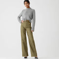 Women's Wide-Leg High-Waisted Casual Jeans