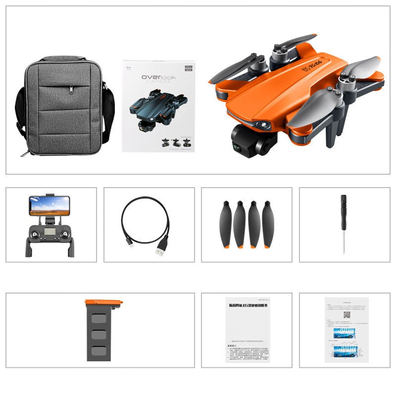 Camera Drone Quadcopter with 3-Axis Gimbal Foldable Design and Remote Controller - Image 6