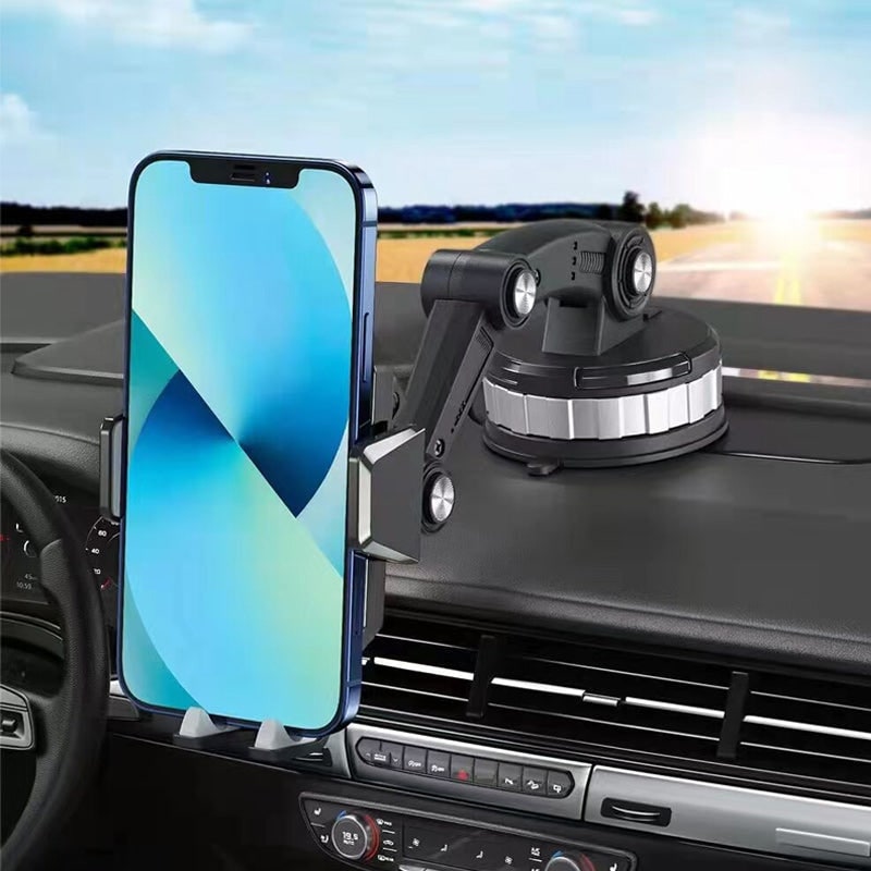 Car Phone Holder with 360° Rotating Suction Cup Mount and Adjustable Arm - Image 2