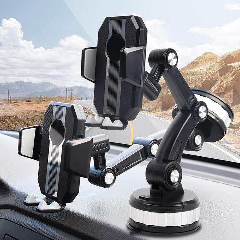 Car Phone Holder with 360° Rotating Suction Cup Mount and Adjustable Arm - Image 3