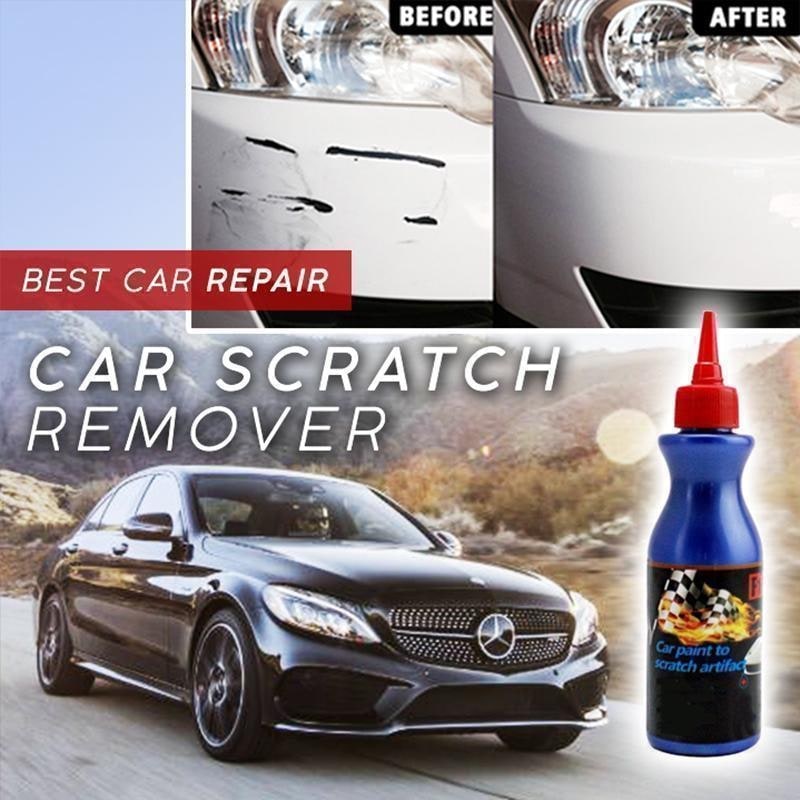 Car Scratch Remover with Paint Repair Compound and Dual-Sided Foam Applicator Pad - Image 1