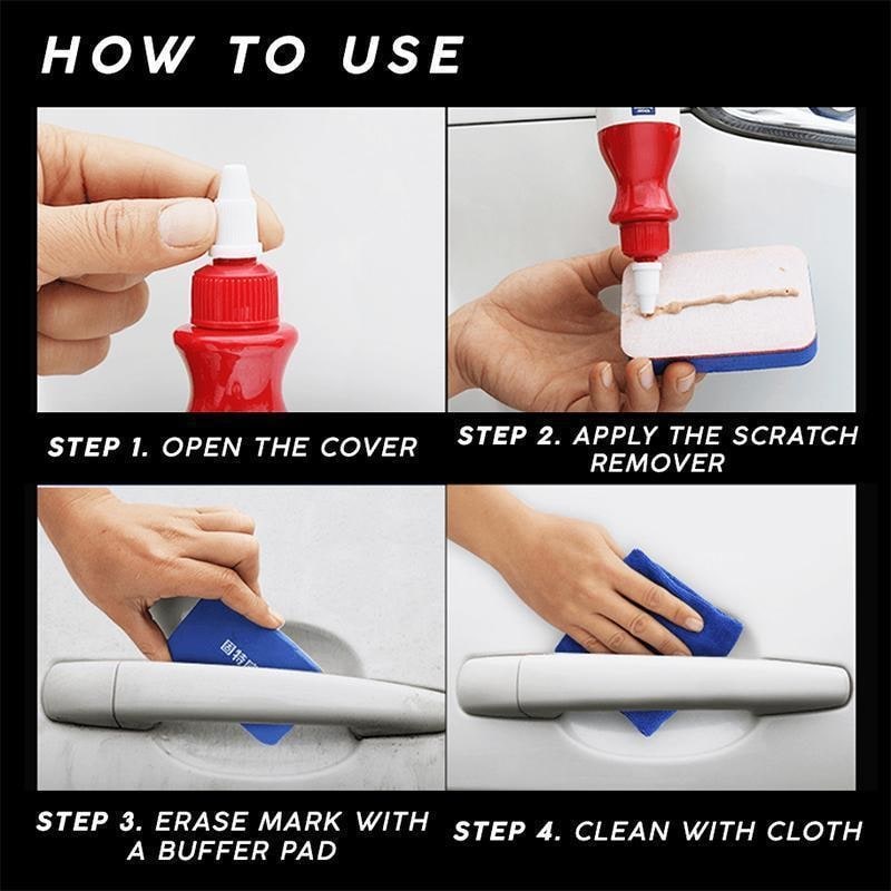 Car Scratch Remover with Paint Repair Compound and Dual-Sided Foam Applicator Pad - Image 5