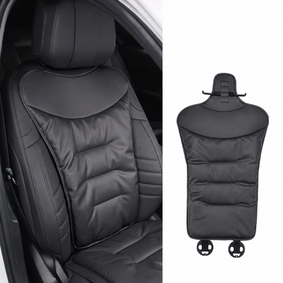 Car Seat Cushion with Lumbar Support and Ergonomic Back for Driving Comfort - Image 3