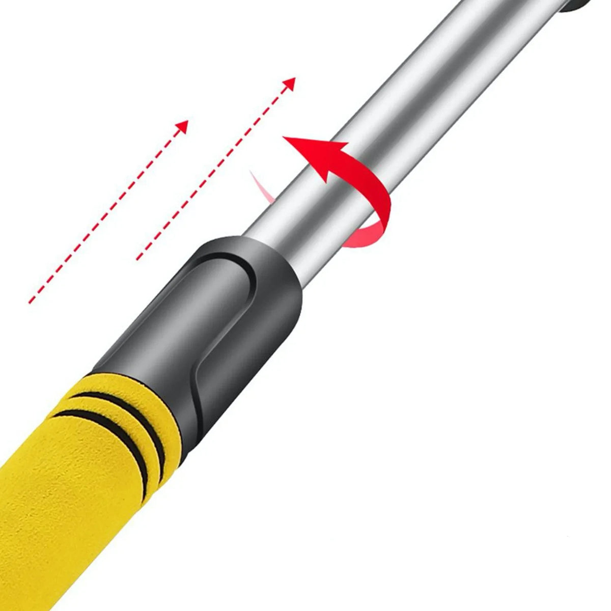 Car Snow Brush and Ice Scraper with Rotating Head and Extendable Telescopic Pole - Image 3