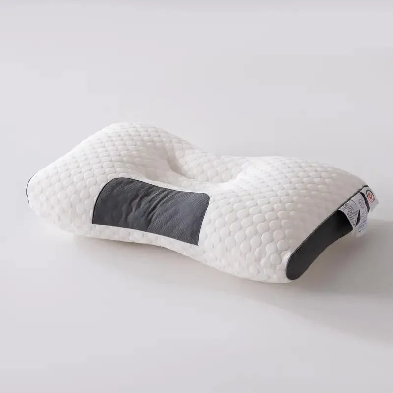 Cervical Support Pillow with Ergonomic Contour Design and Breathable Knitted Cover - Image 1