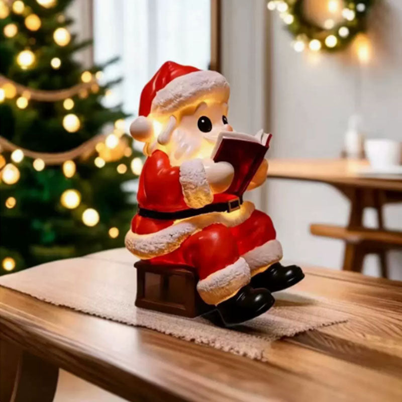 Christmas Night Light with LED Santa Claus Design Battery Powered Figurine - Image 4