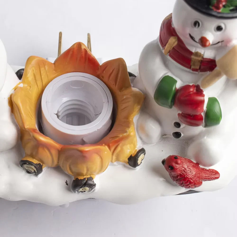Christmas Night Lights with Snowman Campfire Design and Plug in Operation - Image 4