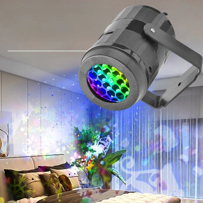 Christmas Projector Light Outdoor with Rotating LED Patterns and Adjustable Mount - Image 2