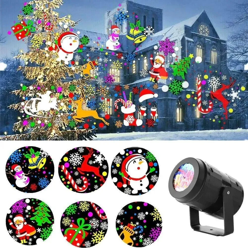 Christmas Projector Light Outdoor with Rotating LED Patterns and Adjustable Mount - Image 3