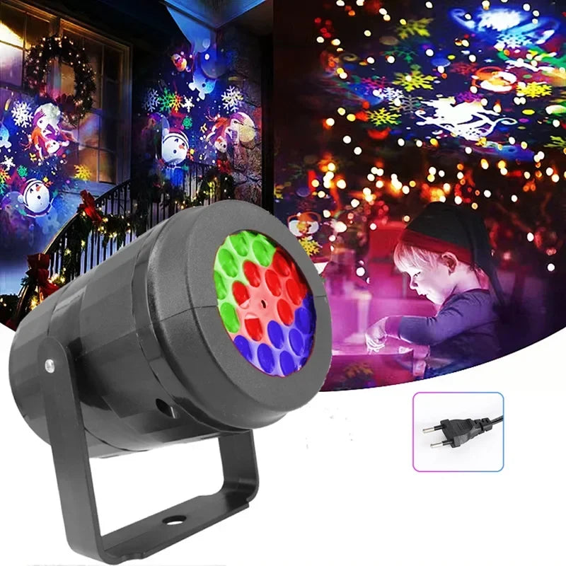 Christmas Projector Light Outdoor with Rotating LED Patterns and Adjustable Mount - Image 4