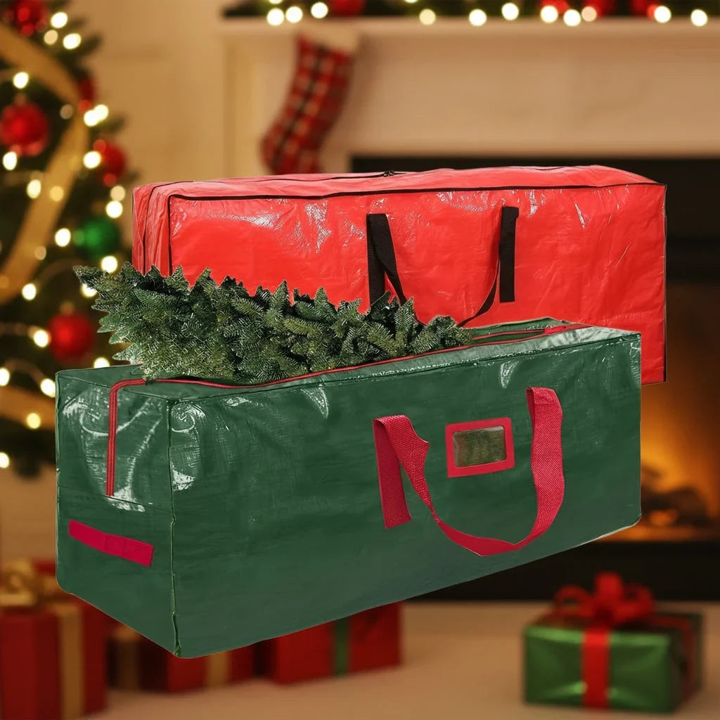 Christmas Tree Storage Bag Heavy-Duty Waterproof with Dual Zipper Closure - Image 1
