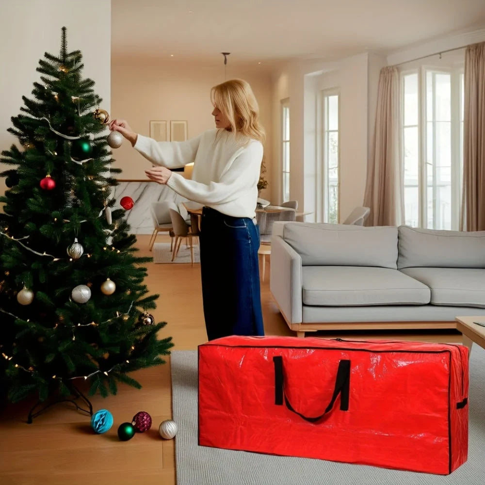 Christmas Tree Storage Bag Heavy-Duty Waterproof with Dual Zipper Closure - Image 6