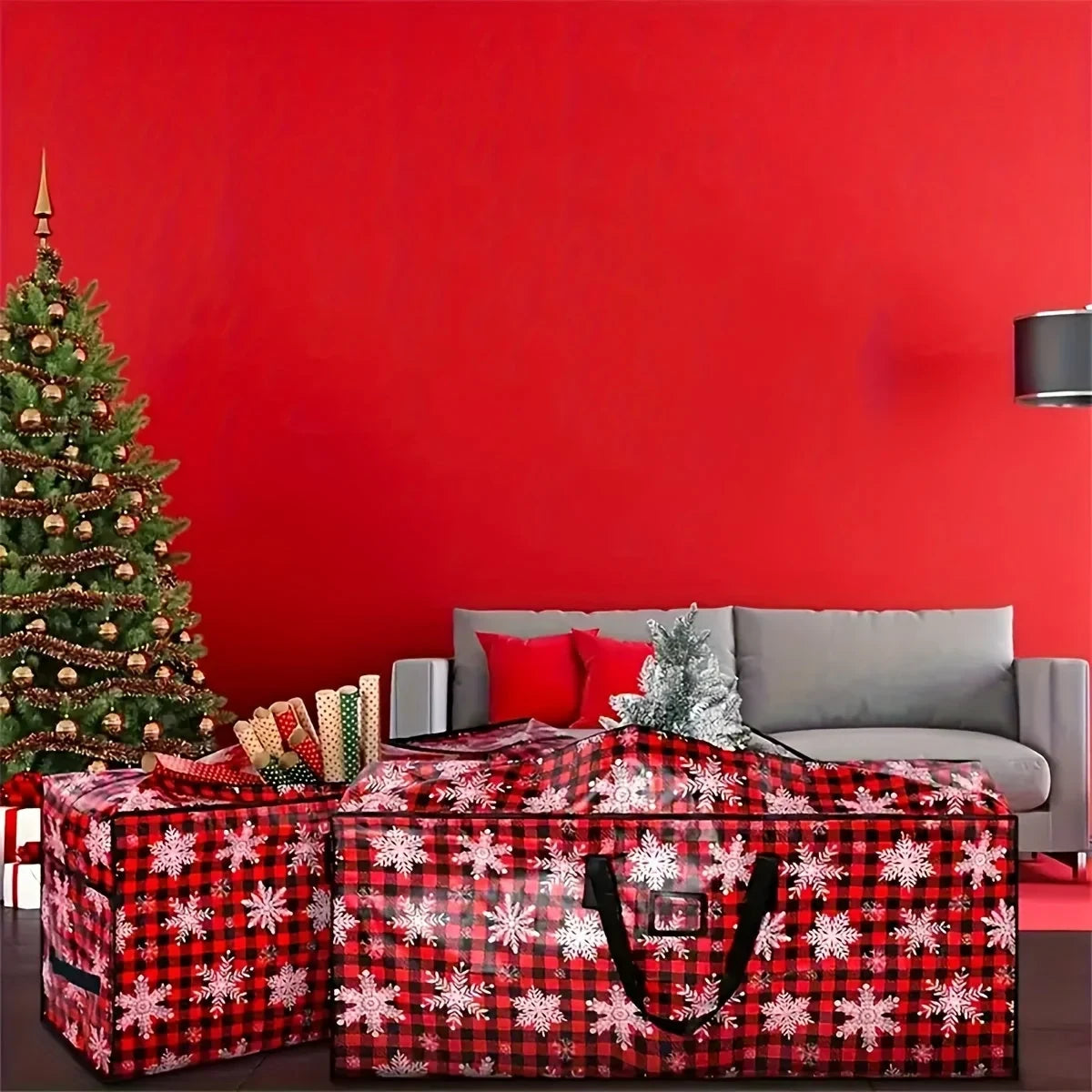Christmas Tree Storage Bag Heavy-Duty Waterproof with Dual Zipper Closure - Image 7