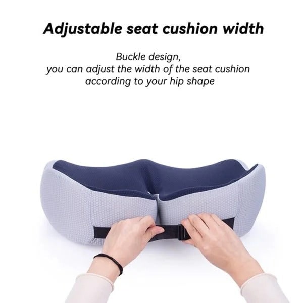 Desk Chair Seat Cushion with Memory Foam and Adjustable Strap for Orthopedic Support - Image 8