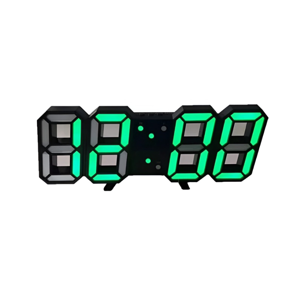 Digital Wall Clock with 3D LED Display and Desk Stand Modern Minimalist Design - Image 6