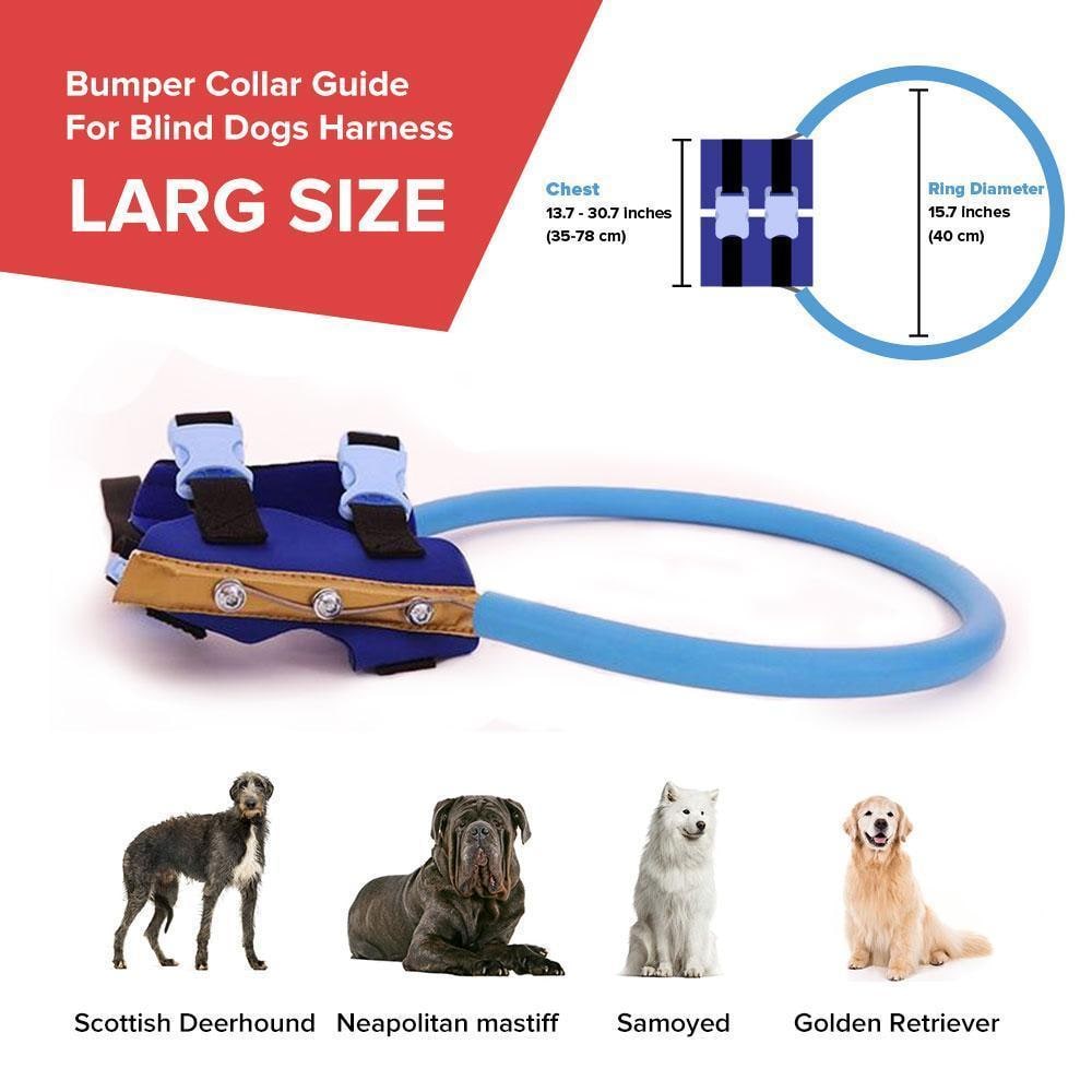 Dog Harness with Protective Bumper Ring and Quick-Release Buckle for Blind - Image 12