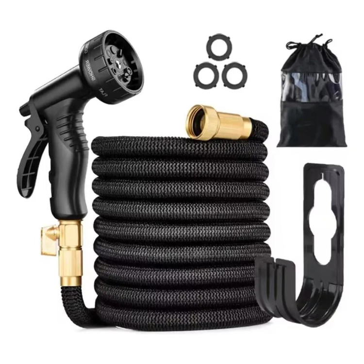 Expandable Garden Hose with 8-Pattern Spray Nozzle Brass Connectors and Anti-Kink Design - Image 17