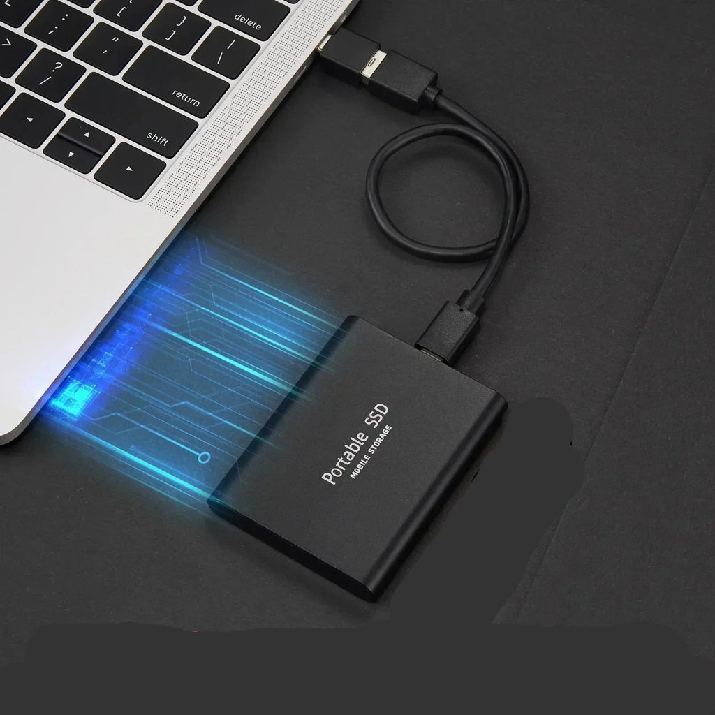 External Ssd Portable Solid State Drive with Usb-C and Aluminum Casing - Image 2