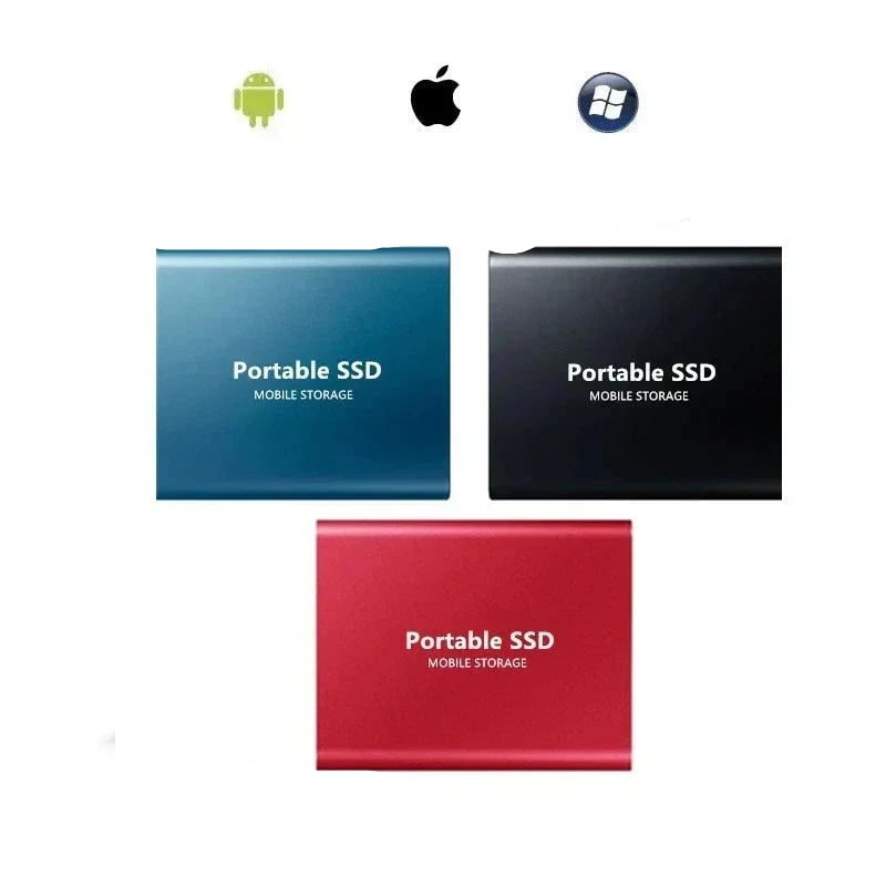 External Ssd Portable Solid State Drive with Usb-C and Aluminum Casing - Image 3