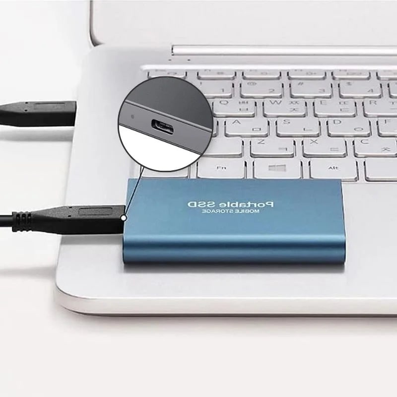 External Ssd Portable Solid State Drive with Usb-C Fast Data Transfer - Image 1