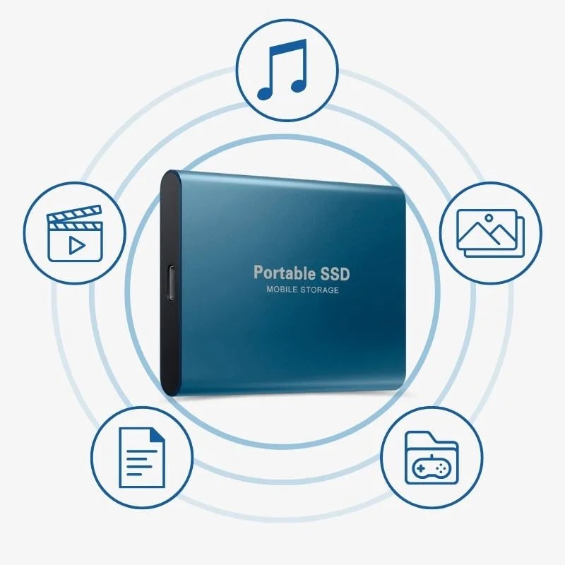 External Ssd Portable Solid State Drive with Usb-C Fast Data Transfer - Image 4