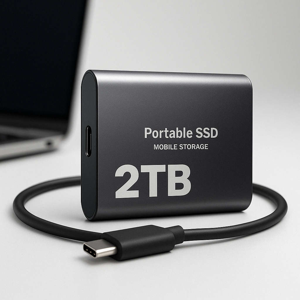 External Ssd with Usb-C Portable Storage for Fast File Transfer and PC Backup - Image 1