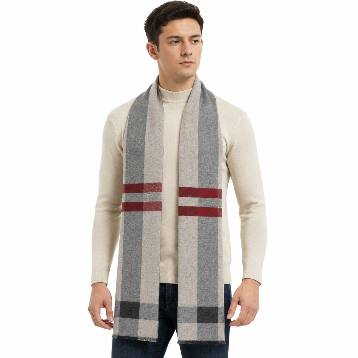 Men's Cashmere Wool Winter Scarf