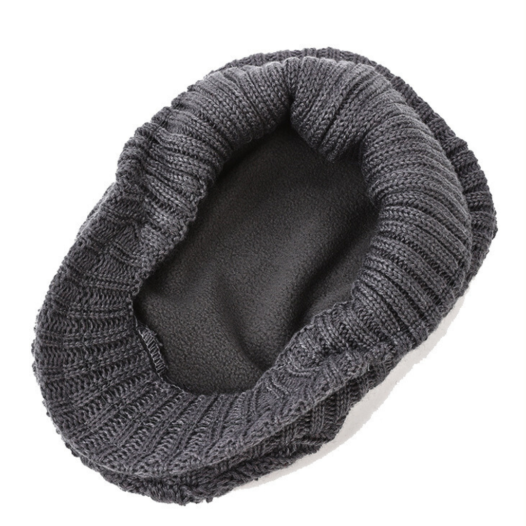 Flat Cap Knit Hats for Mens and with Cable and Fleece Lined - Image 3