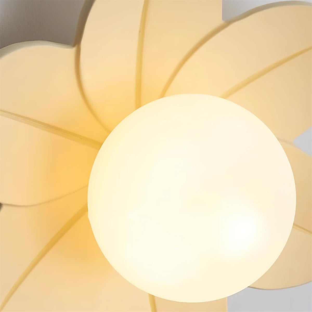 Flush Mount Ceiling Light with Frosted Glass Flower Petals and Diffused Ambient Lighting - Image 20