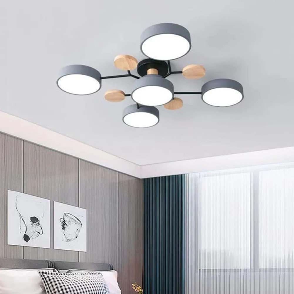 Flush Mount Ceiling Light with Modern LED Semi Design and Branching Arms - Image 16