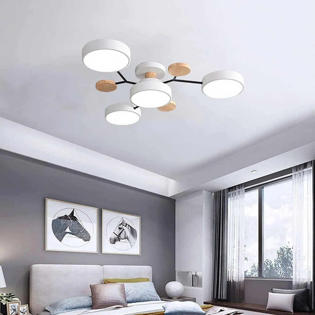 Flush Mount Ceiling Light with Modern LED Semi Design and Branching Arms - Image 22